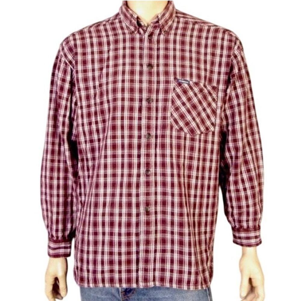 Levis Plaid Button Shirt Sz Large Western‎ Ranch Farm Gorpcore